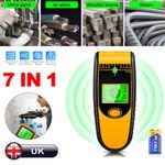 7 in 1 LCD Stud Finder Pipe Sensor Metal Wire Detector Wall Scanner Electric UK