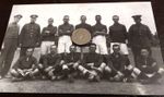 WW1 Football, Salonika, UK club players, Names & clubs on Back of Postcard Repro