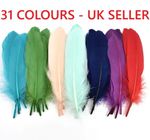 Real Goose Feathers Natural 12cm - 20cm Fly Craft Hat Arts Costume Plume UK