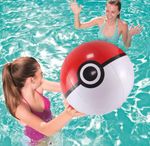 Pokemon Beach Ball 40cm Inflatable Beachball Fun Toy Pokeball