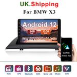 Car Stereo Radio DAB+For BMW X3 E83 2004-2012 9"Android 12 GPS Sat Nav WIFI DAB+
