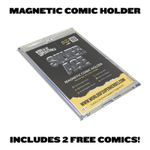 Magnetic Comic Holder Display Case Wall Mountable UV Resistant INC 2 FREE COMICS