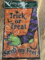 New Ganz Garden Accents 12x18” Weather Proof Halloween Flag