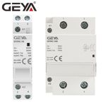 GEYA Modular AC Contactor 1/2P 16-100A 220V Automatic Household Contactor Rail