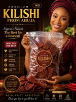 Abuja Spicy Kilishi - African Beef Jerky  1kg
