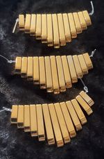 Gold Hematite necklace bars
