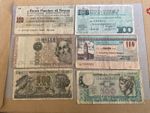 6 x Italy Lire banknotes