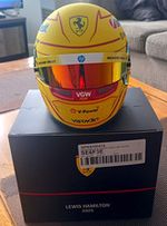 Lewis Hamilton 2025 Ferrari  F1 Mini Helmet 1:2 Late Season Edition