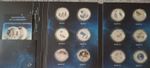 Apollo Missions Collection - 12 x Mint Proof Silver Plated  Half Dollars.