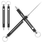 Retractable Titanium Toothpick Reusable Portable Keychain Metal Toothpick