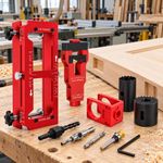 Door Hinge Jig Kit 10Pcs Aluminium Alloy Router Template Adjustable Tool New UK