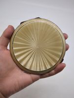 Stunning Antique solid silver ladies compact  mirror British hallmarked 182.84g