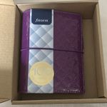 Filofax Domino Luxe Pocket Organiser Purple Faux Leather Women’s 027992