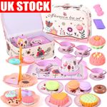 46PCS Pretend Tea Set Play Toy Kids Party Food Toys Kitchen for Girls Gifts