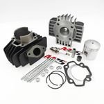 60cc Big Bore Cylinder Barrel Kit For Yamaha PW50 PY QT50 Piston,head and gasket