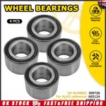 Set of 4 Fit ALKO 2051 hub 34 x 64 x 37 mm Sealed Hub Wheel Bearing Kit 605124