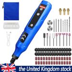 80Pcs Cordless Rotary Tool Kit Mini Electric Grinder Dremel DIY Craft Polishing