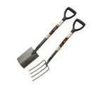 Carbon Steel Head Digging Spade / Fork with Ash Handle