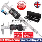 6 INCH DIGITAL VERNIER CALIPER 150MM STAINLESS STEEL MICROMETER ELECTRONIC TOOL.