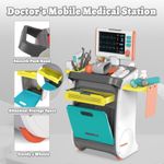Comprehensive Doctor Set Role Play Playset with Medical Trolley for kids 3+