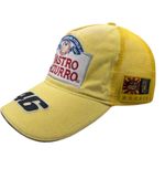 Valentino Rossi VR46 Yellow Cap Official Licenced Yellow OSFM Nastro Azzuro 