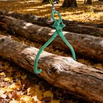 18in Lumber Skidding Tongs Wide Jaw Opening Log Lifting Tongs Claw Alloy Steel