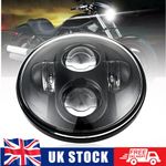 5.75" 5-3/4" LED Projector Headlight Headlamp For Harley Dyna Softail Sportster