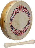 Glenluce MINI BODHRAN with tipper. 8 inch Irish drum with Knotwork design.