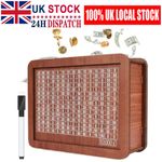 Cash Vault Wooden Savings Box, Wooden Cash Saver Money Saving Box With Counter