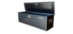 US PRO BLACK ALUMINIUM CHEQUER JOB SITE STORAGE CHEST TOOL BOX VAN TRUCK XL