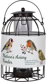 Squirrel Proof Hanging Bird Seed Feeder Heavy Duty Garden Wild Birds