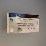 2011 Olympique Marseille V Manchester United Used Match Ticket Stub Rare CL