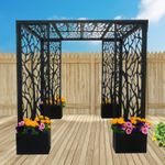 Ornate Pergola with Planters Kit