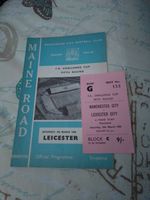 MANCHESTER CITY v LEICESTER CITY & Ticket  - FA Cup  3rd round  - 28th Jan 1967