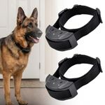 2Pcs Pet Anti Bark Electric Shock Dog E-Collar Stop Barking Training Collar