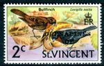 St Vincent Bullfich 2c 1974 Grenadines Mint Stamp. Birds