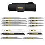 SabreCut 14 Reciprocating Sabre Saw Blades Combo Wood & Metal fits Bosch Makita