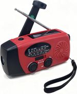 Wind Up Solar Radio 2000mAh Rechargeable USB Phone Charger AM/FM Emergency