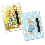2 x Peter Rabbit Child and Baby Room and Nursery Thermometers