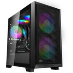 PCCOOLER C3D310 PC Case, M-ATX Gaming PC Case, Pre-installed 2 x 120mm PWM ARGB