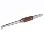 1pc Fiber Grip Locking 90 Degree Heavy Diamond Gemstone Tweezers, (Buy2Get1)