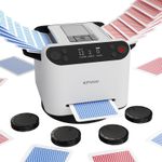 KPAW 2-in-1 Automatic Card Shuffler & Dealer + 4 Remote - for Poker, UNO