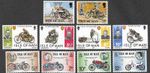 TT Races-Motorcycles 1973/4/5 sets of stamps Motorbikes mnh isle of man