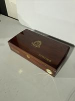 DBL By Francisco Almonte Mahogany Empty Wooden Cigar Humidor 16.25”x8”x3.75”