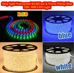 LED Strip 220V 240V IP67 Waterproof 5050 Commercial Lights Rope White Warm, Blue