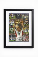 Rugby World Cup Autographed Martin Johnson Jonny Wilkinson & Lawrence Dallagio