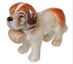 Goebel West Germany St Bernard Puppy Dog Mini Figurine Vtg Dollhouse Toy