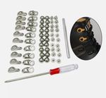 Shoe Lace Hooks with Screwdriver Boot Hooks Lace Fittings for Climbing Shoes N35