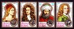 Dubai 1971 Mi.397/00 Used C.T.O. Avicenna Ibn Sina Dürer Newton Voltaire