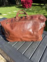 Vintage Valentina Congnac Brown Leather Hold-all